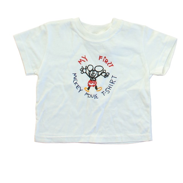 Disney White "My First Mickey Mouse T| T-Shirt 18 Months 