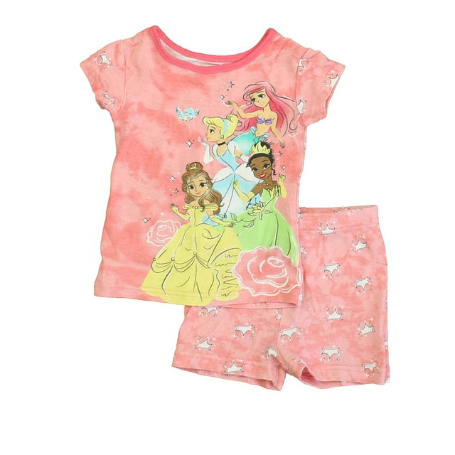 Disney 2-pieces Pink Princesses 2-piece Pajamas 2T 