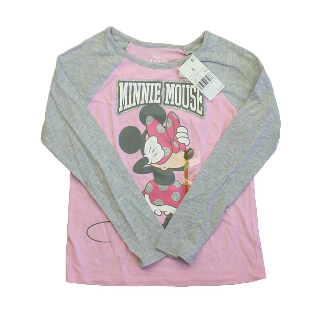 Disney Gray | Pink Minnie Long Sleeve T-Shirt 6 Years 