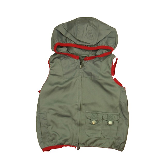 DKNY Gray | Red Vest 12 Months 