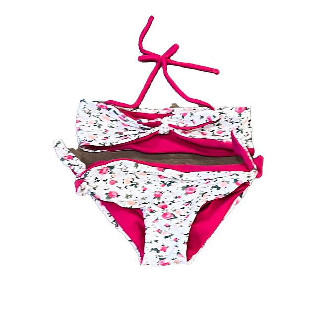 Dolce & Gabbana 2-pieces Pink Floral 2-piece Swimsuit 9-12 Months 