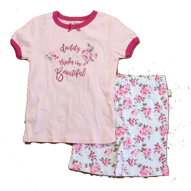 Duck Duck Goose 2-pieces Pink Floral 2-piece Pajamas 4T 