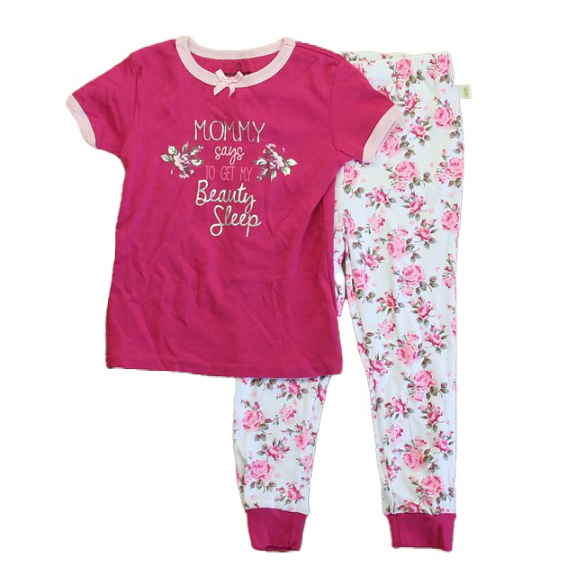Duck Duck Goose 2-pieces Pink Floral 2-piece Pajamas 4T 