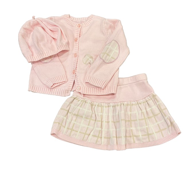 Dylan & Abby 3-pieces Pink Plaid Apparel Sets 24 Months 