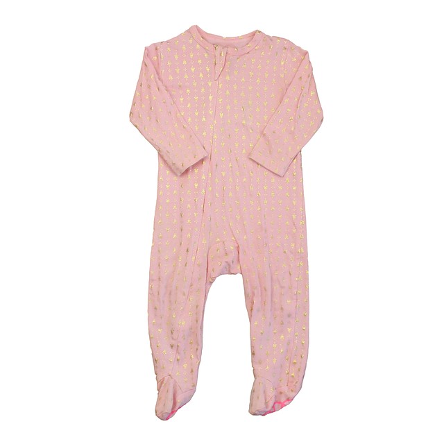 Egg Pink 1-piece footed Pajamas 9 Months 