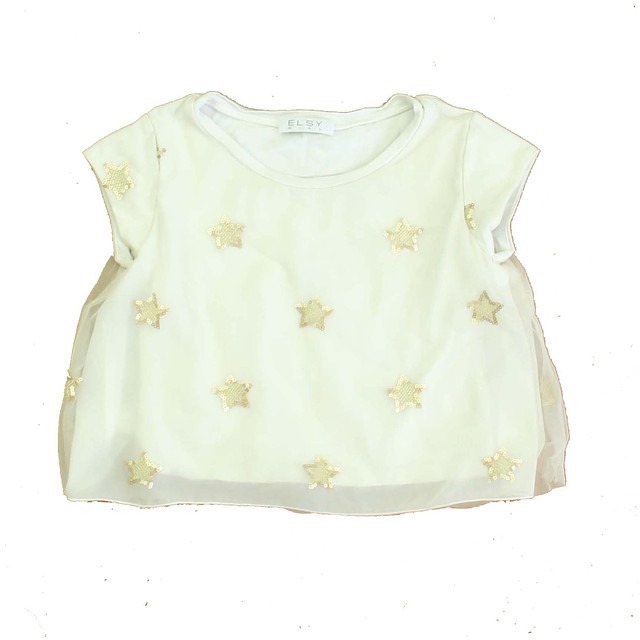 Elsy Girl Ivory | Gold Stars Blouse 8 Years 