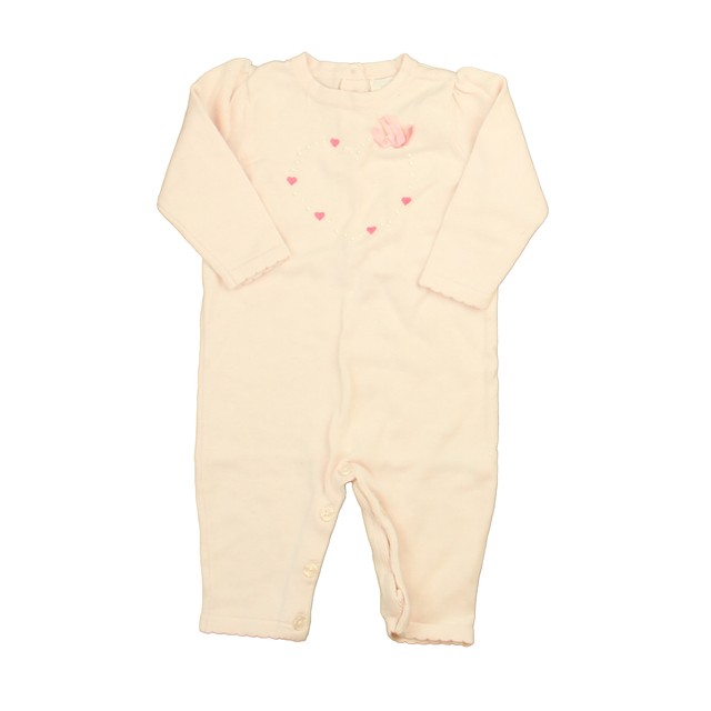 Emma's Garden Pink Hearts Long Sleeve Outfit 3-6 Months 