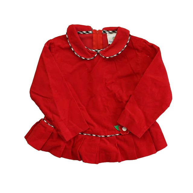Florence Eiseman Red Blouse 18-24 Months 