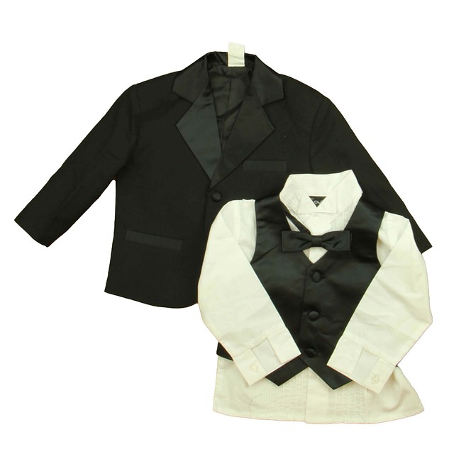 Fouger 4-pieces Black | White Special Occasion Outfit 12-18 Months 