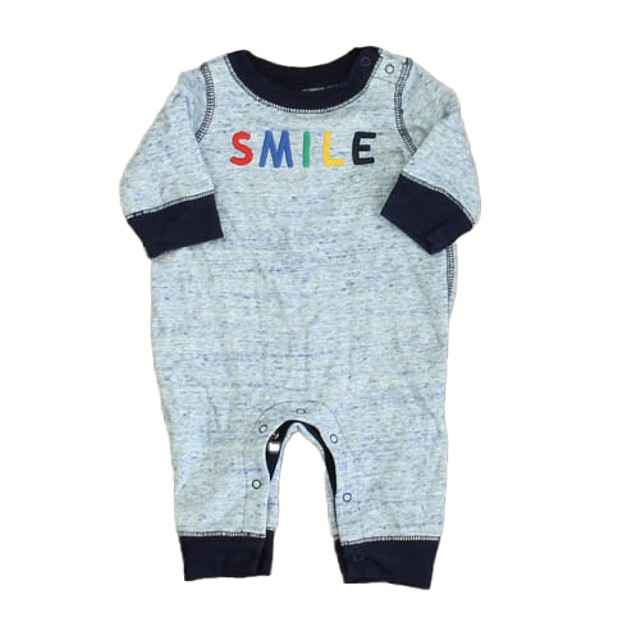 Gap Blue Smile Long Sleeve Outfit 0-3 Months 