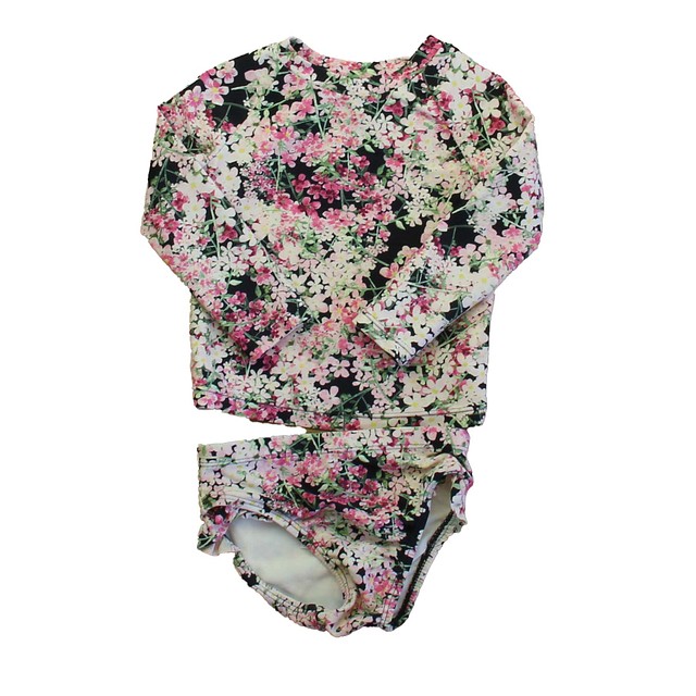 Gap Black Floral 2-piece Swimsuit 12-18 Months 