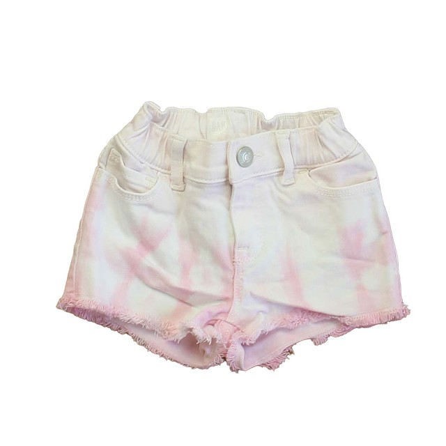 Gap Pink Tie Dye Jean Shorts 18-24 Months 