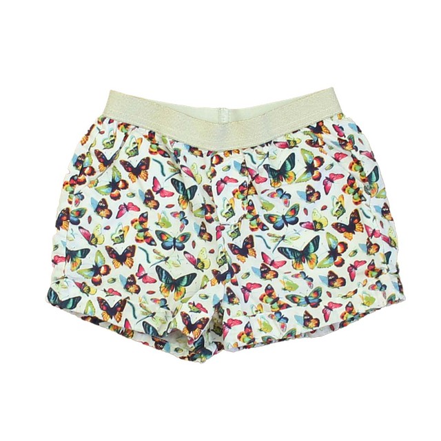 Gap White Butterflies Shorts 2T 