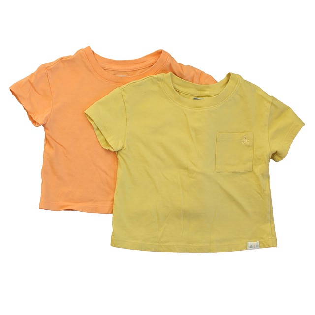 Gap Set of 2 Yellow | Orange T-Shirt 2T 