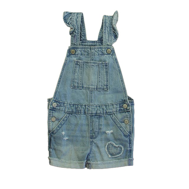 Gap Blue Overall Shorts 3T 