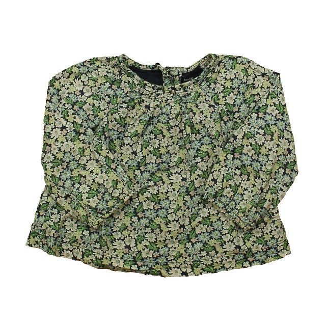 Gap Navy | Green Floral Blouse 3T 