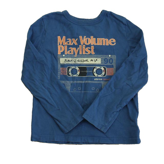 Gap Blue Casette Tape Long Sleeve T-Shirt 4-5T 