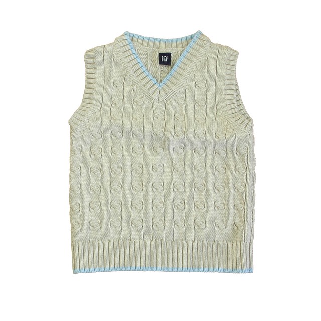 Gap Beige | Blue Sweater Vest 4T 