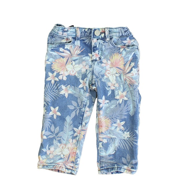 Gap Blue Floral Jeans 4T 