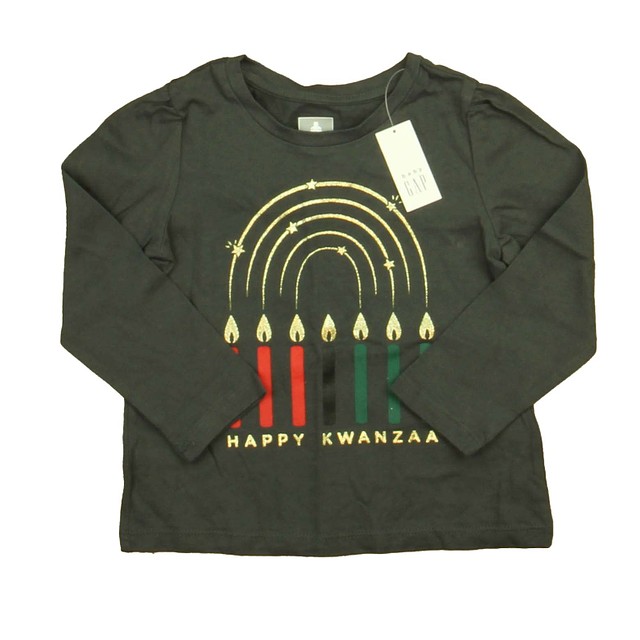 Gap Gray Happy Kwanza Long Sleeve T-Shirt 5T 