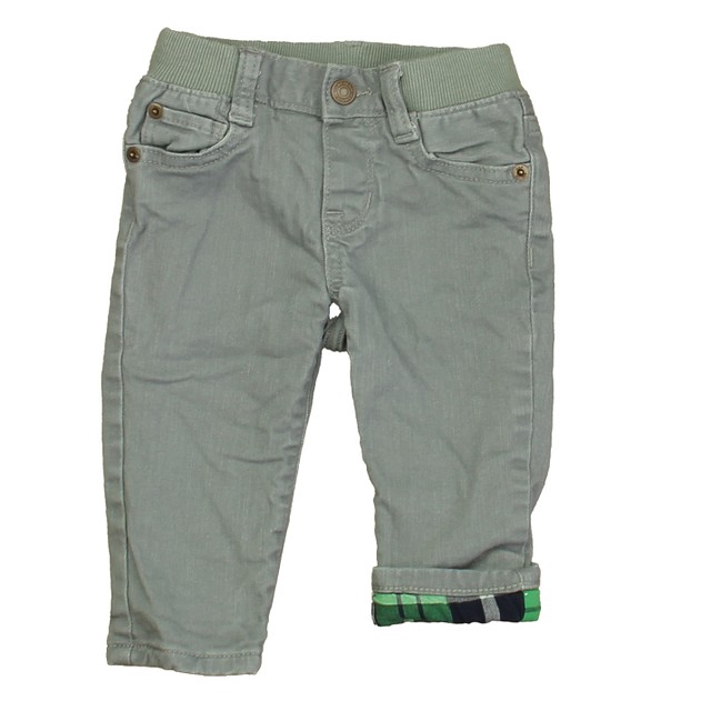 Gap Gray | Green Plaid Jeans 6-12 Months 