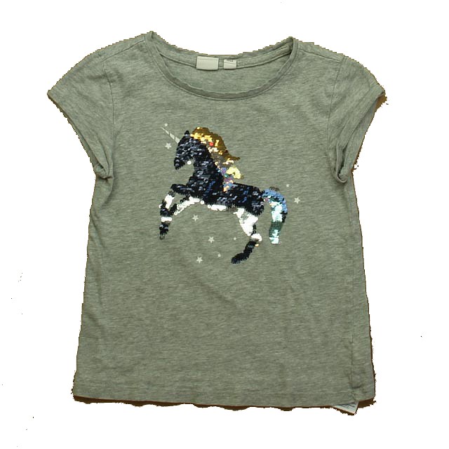 Gap Gray Unicorn T-Shirt 6-7 Years 