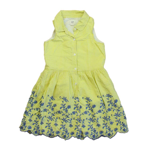 Gap Yellow | Blue Dress 6-7 Years 