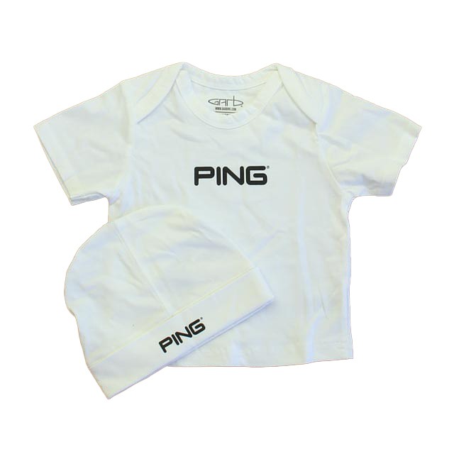 Garb 2-pieces White | Black "Ping" Short Sleeve Shirt 6-12 Months 
