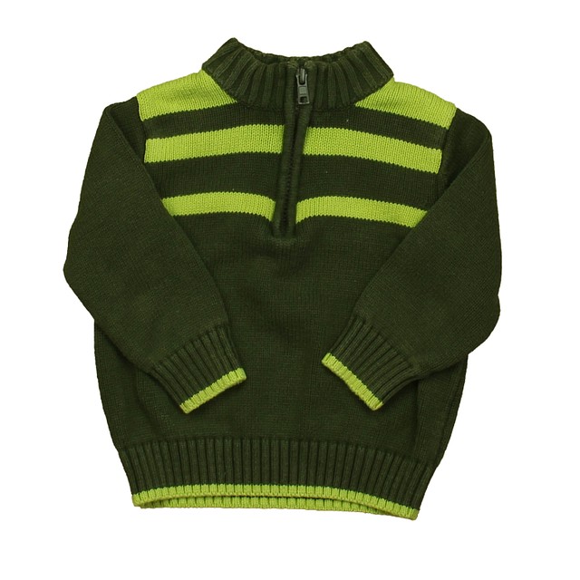 Gymboree Green Stripe Sweater 12-18 Months 