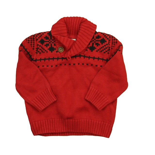 Gymboree Red | Black Sweater 12-18 Months 