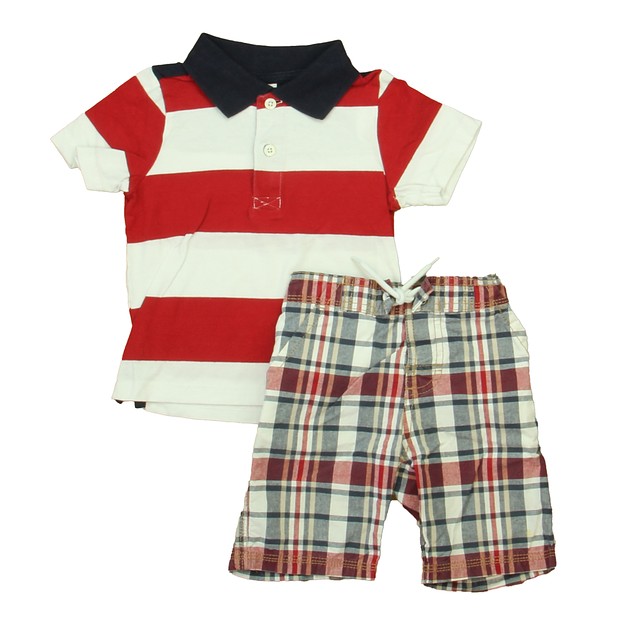 Gymboree 2-pieces Red | White | Navy Apparel Sets 12-18 Months 