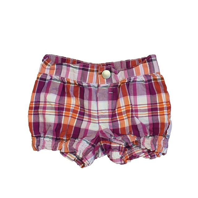 Gymboree Purple | Orange Plaid Shorts 2T 