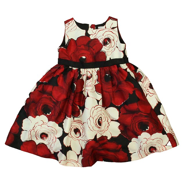 Gymboree Red | White Floral Special Occasion Dress 2T 