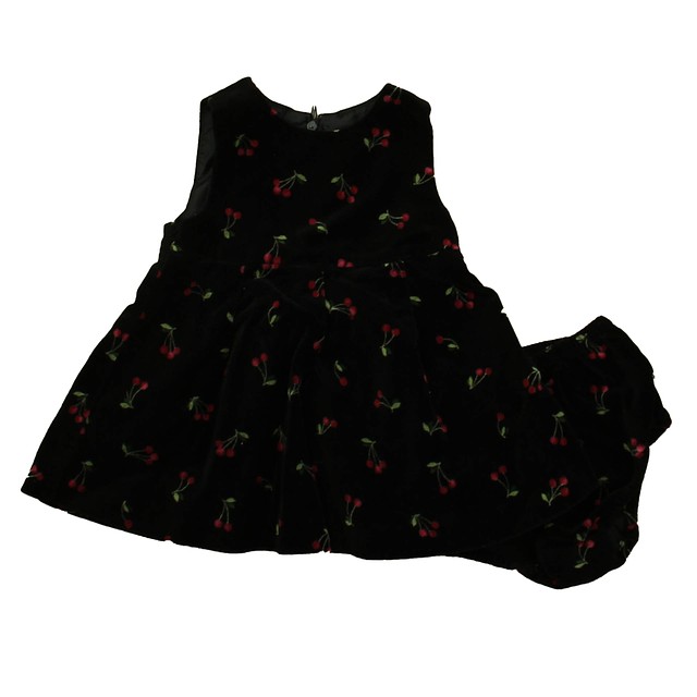 Gymboree 2-pieces Black Cherries Dress 3-6 Months 
