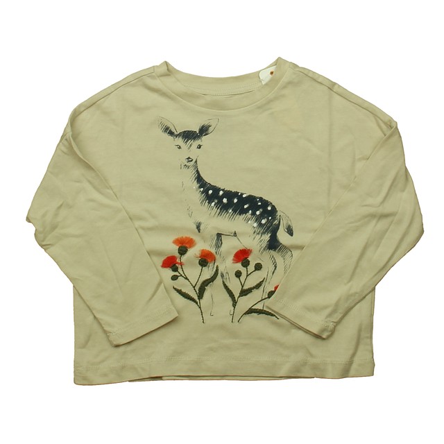 Gymboree Beige Deer Long Sleeve T-Shirt 3T 