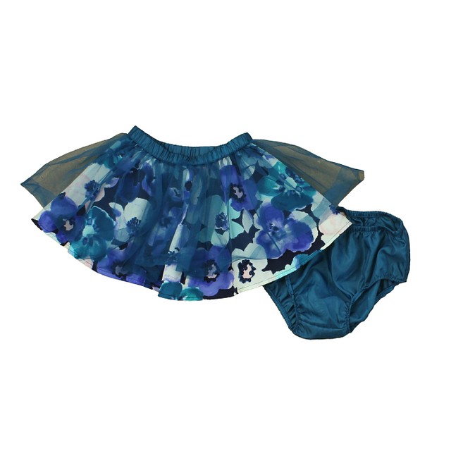 Gymboree 2-pieces Blue | Floral Skirt 3T 