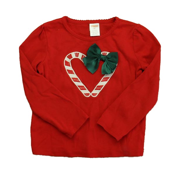 Gymboree Red Candy Cane Long Sleeve T-Shirt 4T 