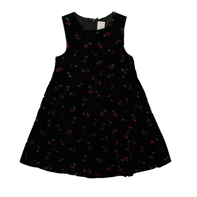 Gymboree Black Floral Dress 5T 