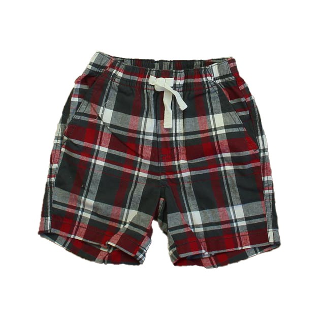 Gymboree Red | Gray Plaid Shorts 6-12 Months 