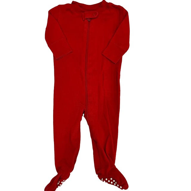 Hanna Andersson Red 1-piece footed Pajamas 0-3 Months 