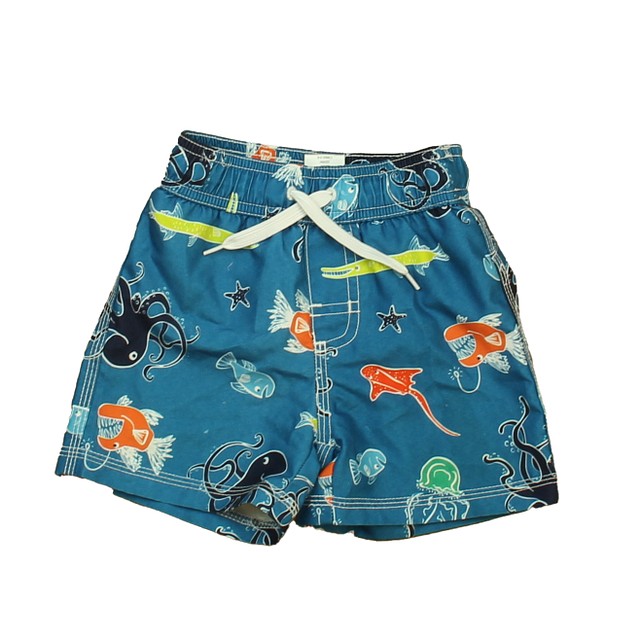 Hanna Andersson Navy Jungle Trunks 12-18 Months 