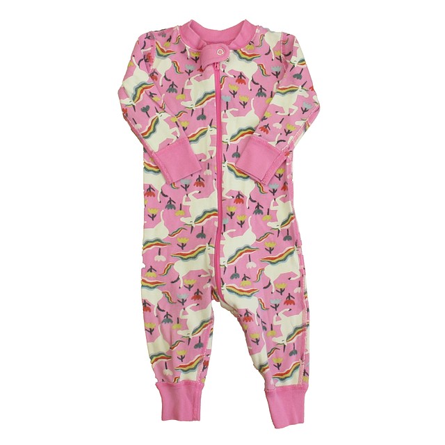Hanna Andersson Pink Unicorns 1-piece Non-footed Pajamas 12-18 Months 