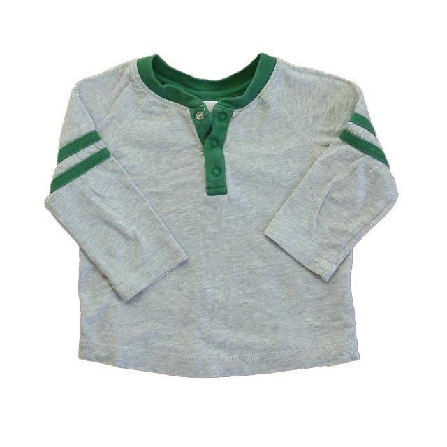 Hanna Andersson Gray | Green Henley 18-24 Months 