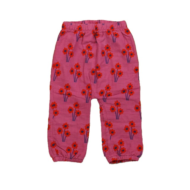 Hanna Andersson Pink Floral Casual Pants 18-24 Months 
