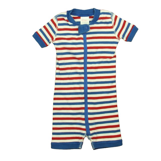 Hanna Andersson Red | White | Blue 1-piece Non-footed Pajamas 18-24 Months 
