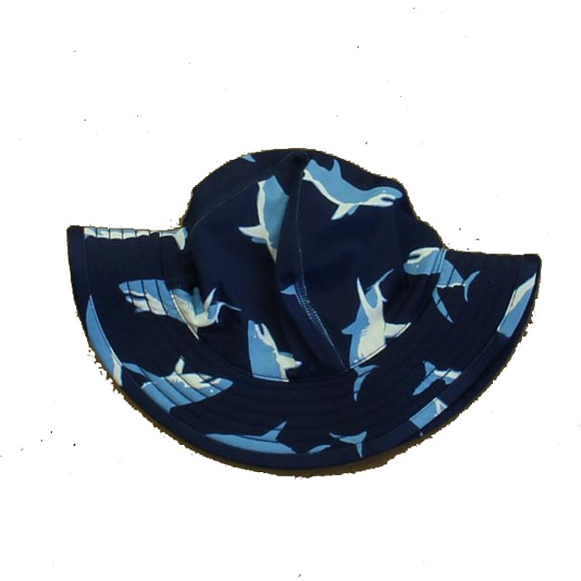 Hanna Andersson Navy Sharks Hat 2-5T 