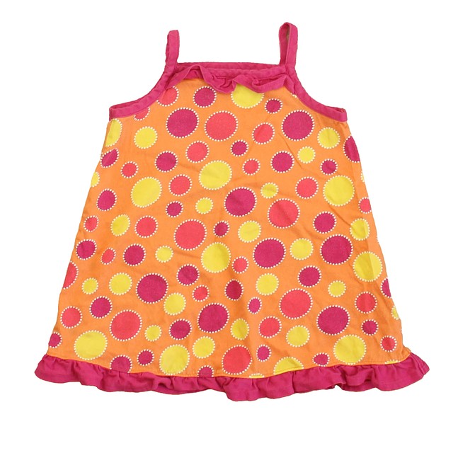 Hanna Andersson Orange Polka Dots Dress 2T 