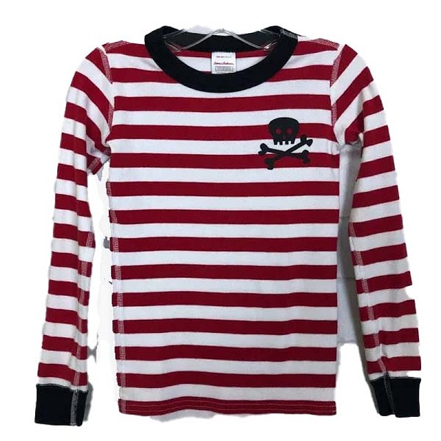 Hanna Andersson 2-pieces Red | White | Black Skull 2-piece Pajamas 2T 
