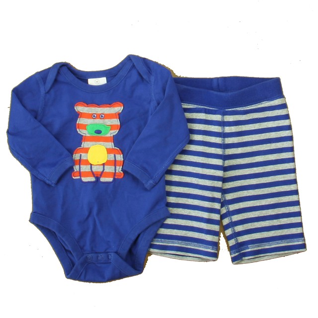 Hanna Andersson 2-pieces Blue | Gray Dog Apparel Sets 3-6 Months 