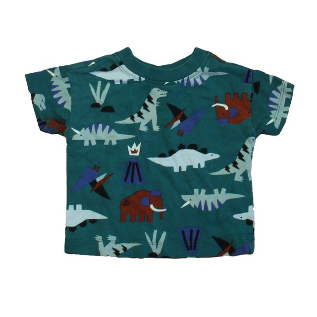 Hanna Andersson Green Dinosaurs T-Shirt 3-6 Months 
